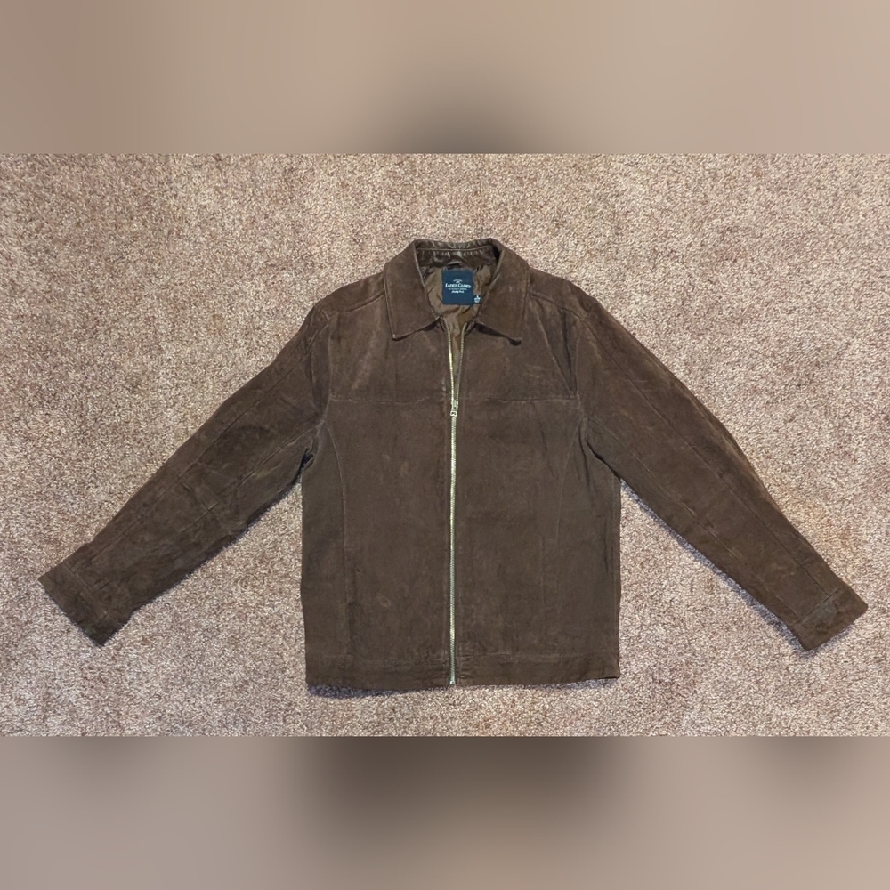 Faded Glory Men's Brown Suede Zip Jacket